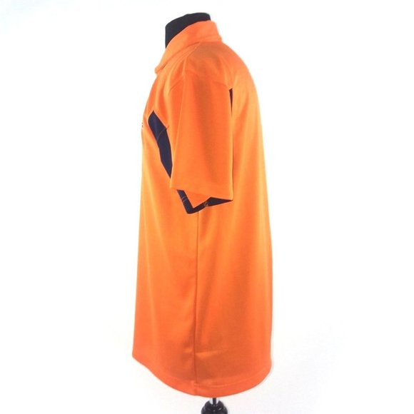 AUBURN Tigers Mesh Polo Shirt SM MED Orange Blue Logo - Picture 10 of 12